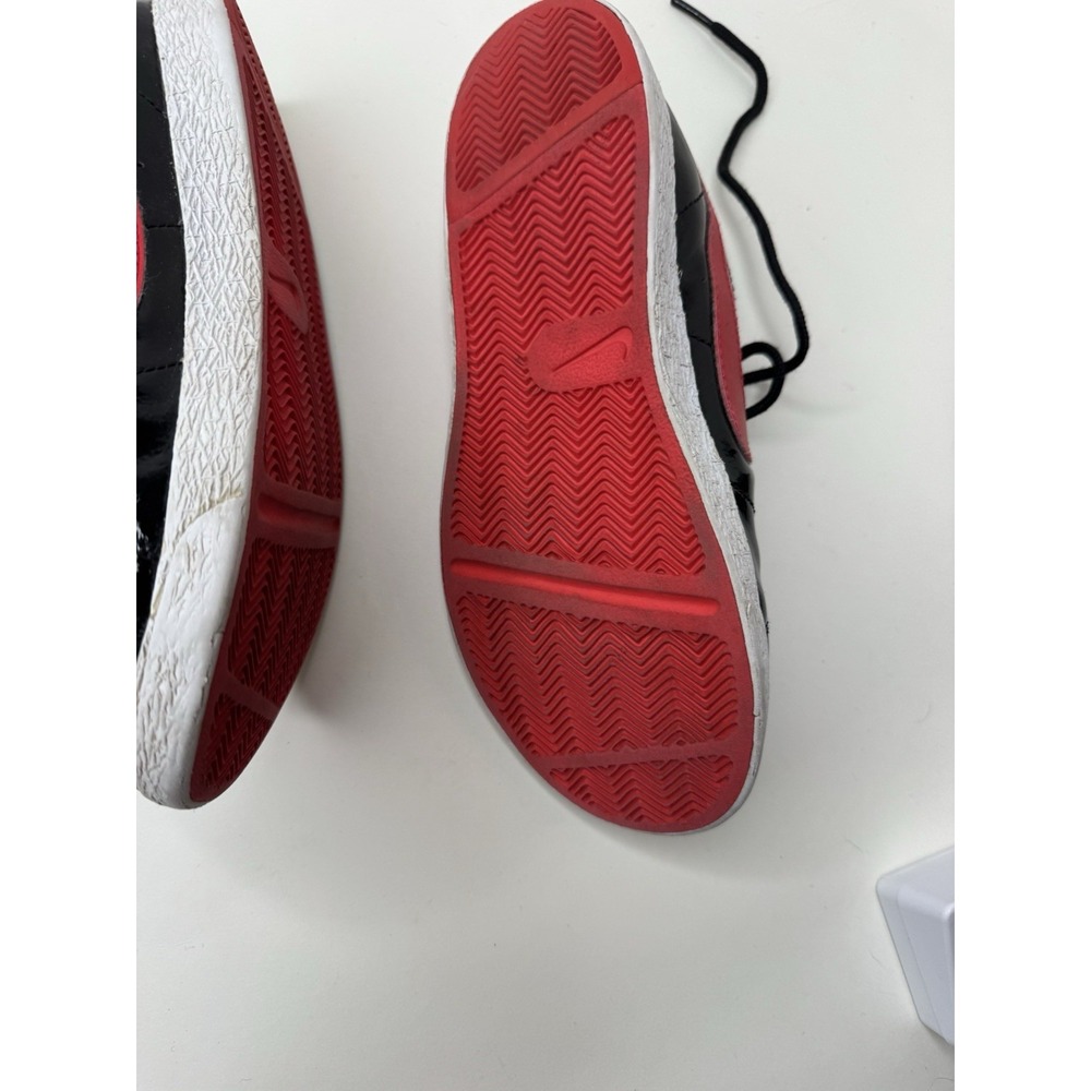 NIKE BLAZER LOW (GS) BLACK RED AO1033 001 KIDS US 3Y Heart Embroidery 2017 - Picture 8 of 10